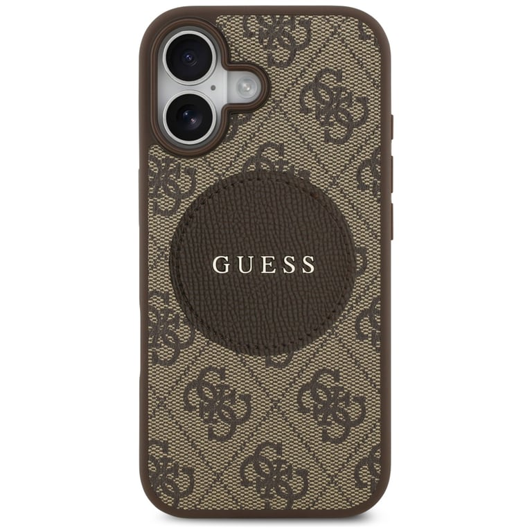 Guess Coque 4G Circle Classic Logo MagSafe pour iPhone 17 Marron - vue 3