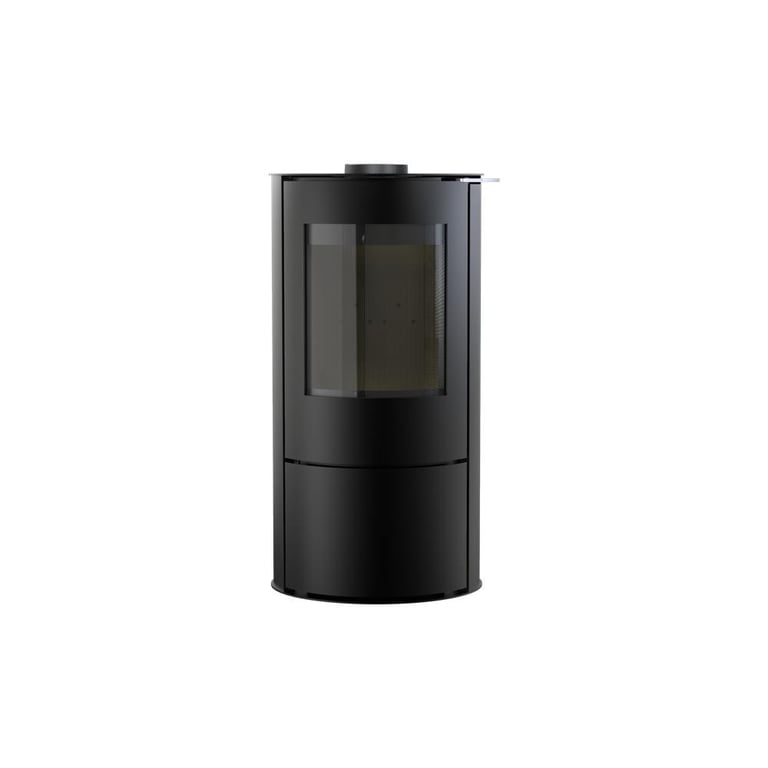 Poêle à bois Supra Leonie 6 kW vertical étanche Double combustion verre 50 cm raccord fumées Ø150 2020 Neuf - vue 2