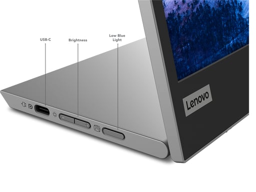 Lenovo L15 LED display 39,6 cm (15.6'') 1920 x 1080 pixels Full HD Noir, Gris