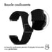 imoshion Bracelet en nylon élastique - Connexion universelle 18 mm - Noir