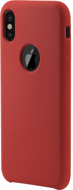 Coque en Gel de Silicone Doux pour Apple iPhone X/XS, Rouge Ardent