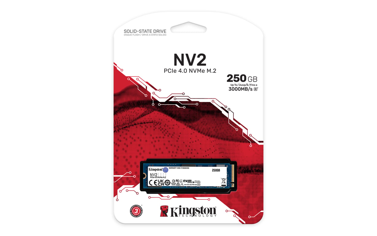 Kingston SSD NV2 250 Go - vue 3