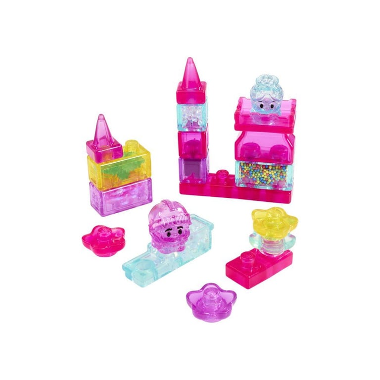 Blocs de construction Jelly Blox Squish Castle Goliath 30 pièces 2+ Rose, bleu clair et transparent - Neuf