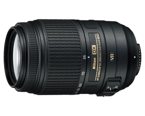 Nikon AF-S DX NIKKOR 55-300mm f/4.5-5.6G ED VR SLR Super teleobjetivo Negro