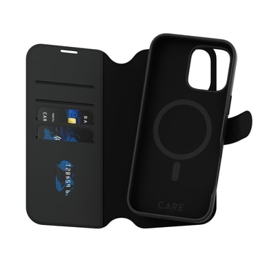 PanzerGlass CARE by ® Feature Case Tango Two-in-One Wallet w. MagSafe iPhone 16 Pro Max funda para teléfono móvil Negro