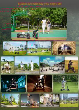 Trottinette électrique Kukirin A1, batterie 800 W 48 V 13 Ah, 10 pouces