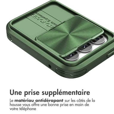 imoshion Coque arrière Camslider pour Samsung Galaxy A34 (5G) - Vert foncé