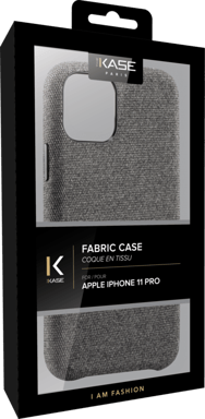 Custodia in tessuto per Apple iPhone 11 Pro, grigio chiaro