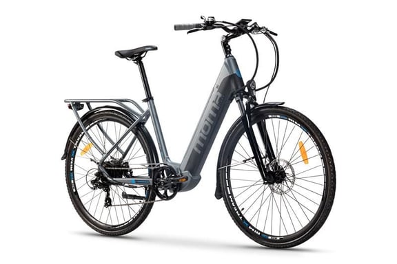 Velo de Ville Electrique ,  EBIKE-28 PRO '', Alu.  SHIMANO 7 Vitesses & Freins a disque Hydraulique  Batterie Intégrée  Ion Lithium 48V 13Ah