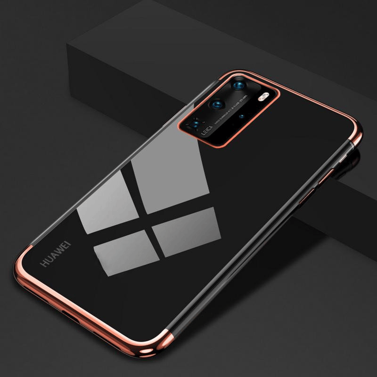 Coque Silicone Bord pour HUAWEI P50 Bumper Fine Transparente