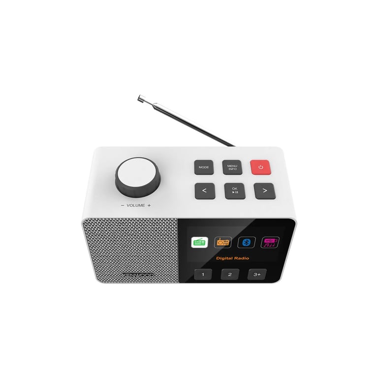Radio Portable Kenwood CR-M70DAB-W – Bluetooth 5.3, FM/DAB+ - vue 3