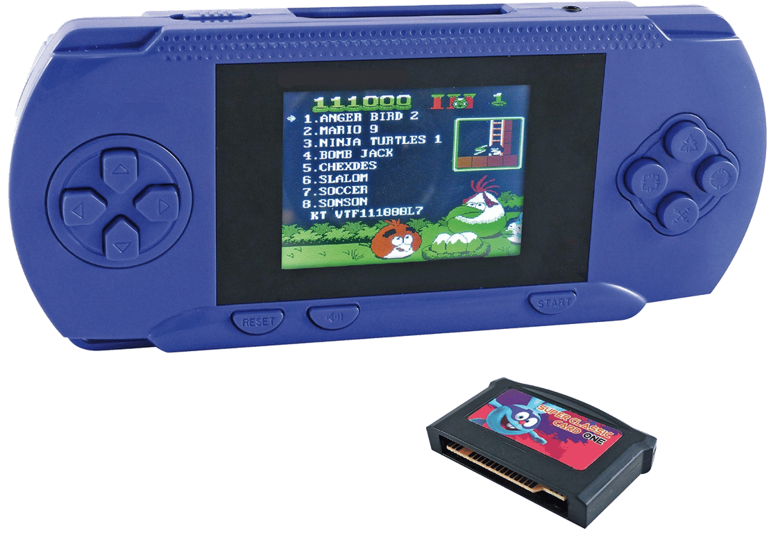 Inovalley PXP4 Console de jeu portable LCD 2,2 avec 45 jeux rétro classique inclus - Batterie lithiu