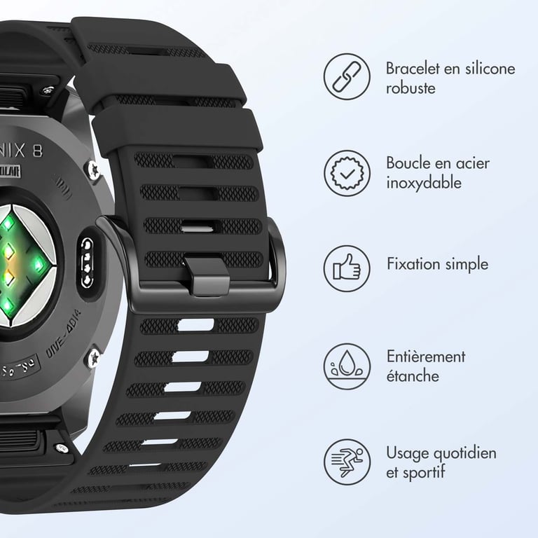 Bracelet imoshion 26mm QuickFit Stripe en silicone - vue 3