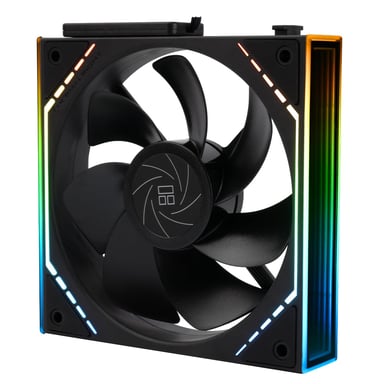 TL-M12QR - Ventilateur de processeur - 120 mmeur PWM - Silencieux - Avec roulement S-FDB - Avec effet lumineux miroir ARGB - Silencieux - Noir (TL-M12QR)