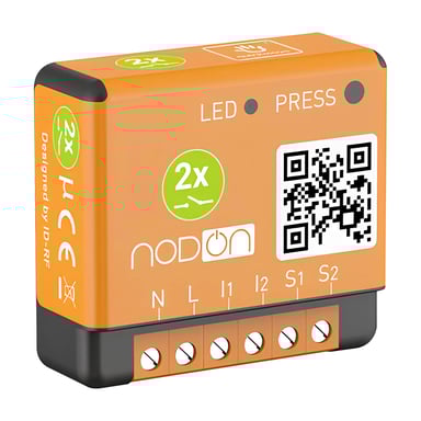 Module Encastré Compatible EnOcean 2 canal de 1,1kW Orange