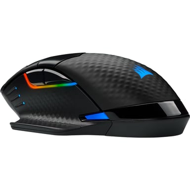 Corsair DARK CORE RGB PRO Ratón inalámbrico RF diestro + Bluetooth + USB Tipo-A Óptico 18000 PPP