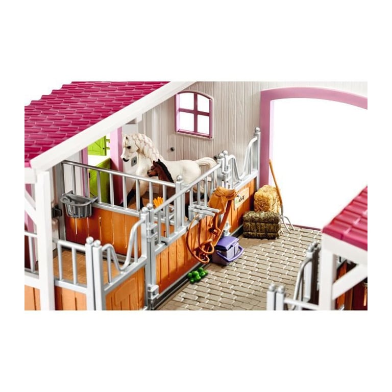 Schleich Centre équestre avec cavaliere et chevaux 42344 Neuf - vue 4