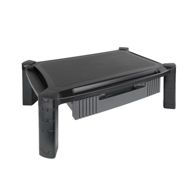 Base pour moniteur/ordinateur portable réglable polyvalente Tooq avec tiroir