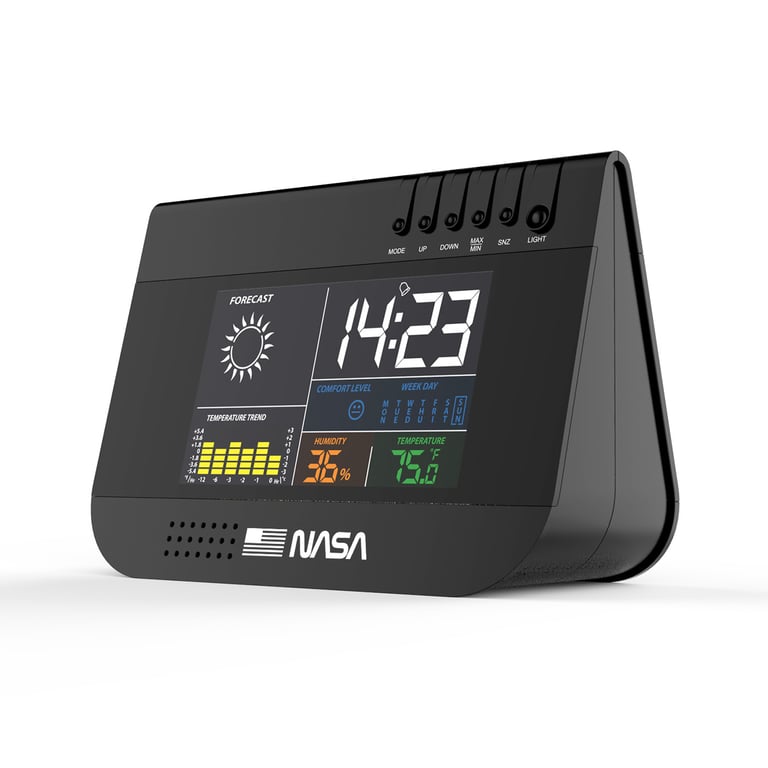 NASA WS100 Station Météo Ecran LCD 3 3 Piles AA Fonctions CalendrierHorlogeAlarme Neuf - vue 3
