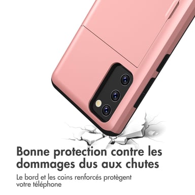 imoshion Coque arrière avec porte-cartes pour Samsung Galaxy S20 FE - Rose Doré