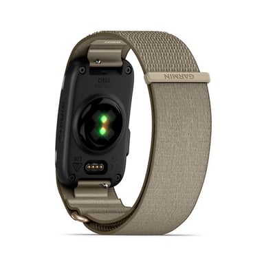 Pulsera inteligente Cirqa con conexión Garmin, tallas L-XL, color beige.