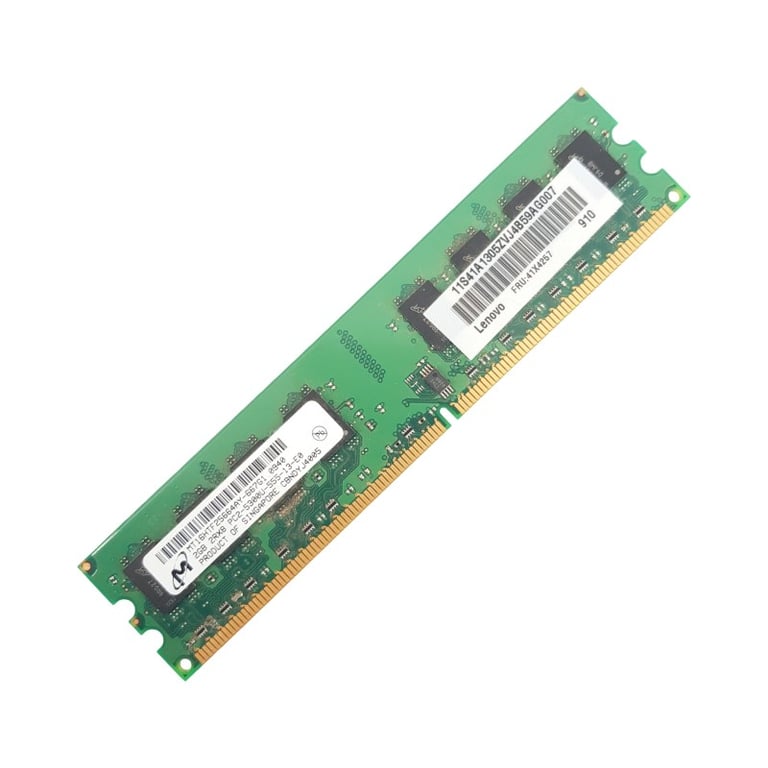 Micron 2Go Ram Ddr2 Mt16Htf25664Ay-667G1 Dimm Pc2-5300U 2Rx8 - Très Bon État