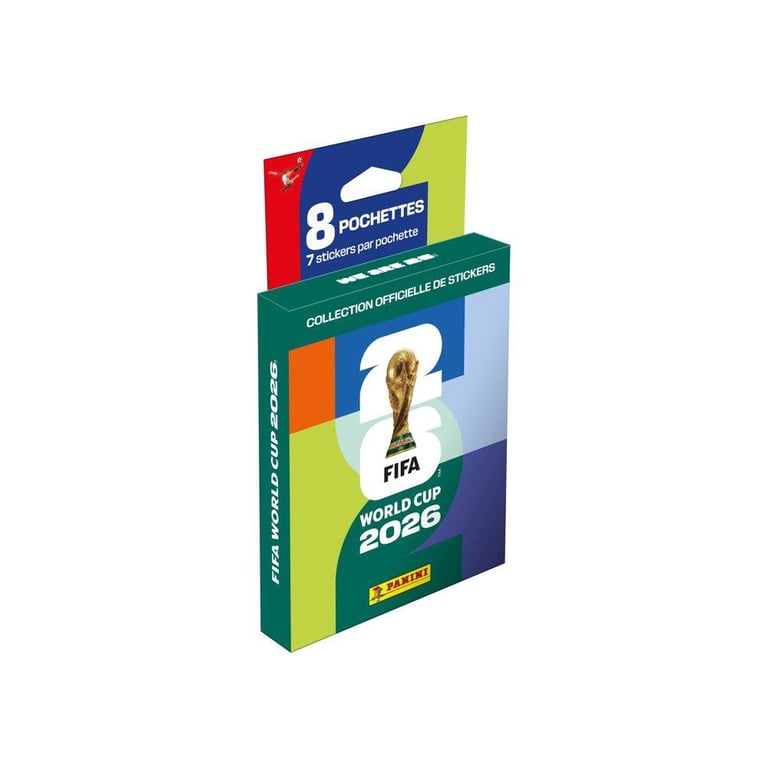 Carte à collectionner Panini Coupe du Monde de la FIFA 26™ Blister 8 pochettes stickers - vue 2