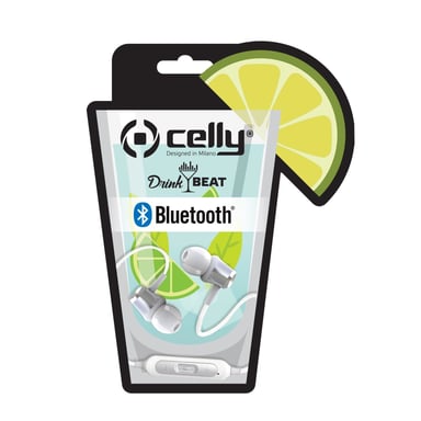 Celly DRINKBHMOJITOWH écouteur/casque Ecouteurs Appels/Musique Bluetooth Blanc
