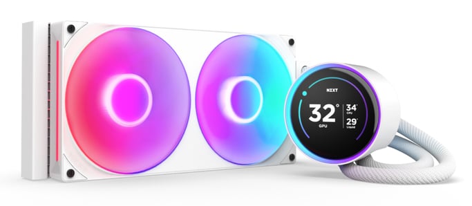 NZXT Kraken Elite 280 RGB Processeur Refroidisseur de liquide tout-en-un 14 cm Blanc 1 pièce(s)