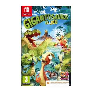 GIGANTOSAURUS : Le Jeu - Jeu Switch Code dans la boite