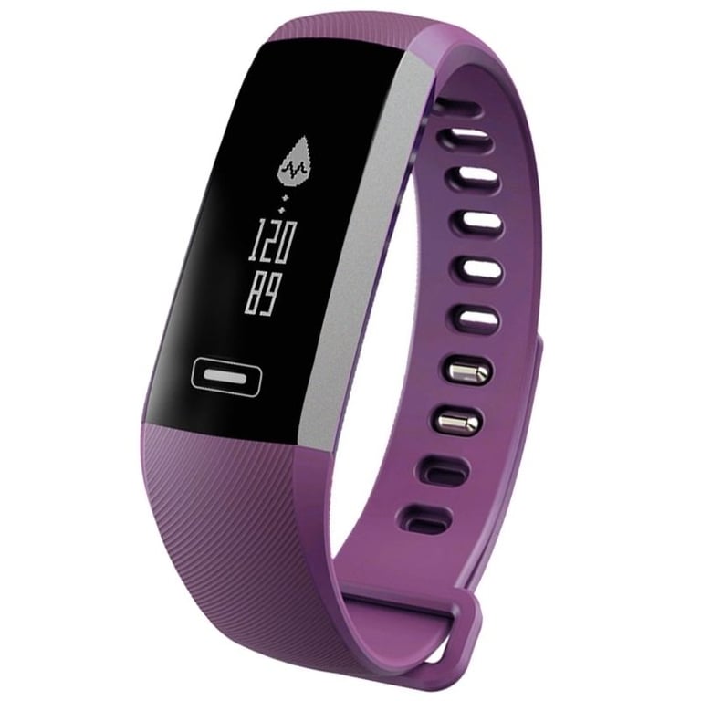 Bracelet Connecté iOs Androis Smartwatch Bluetooth Cardio Podomètre Appel Violet YONIS