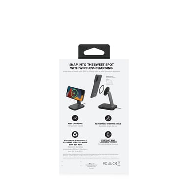 mophie 401309746 chargeur d'appareils mobiles Smartphone Noir Secteur Recharge sans fil Charge rapide Intérieure