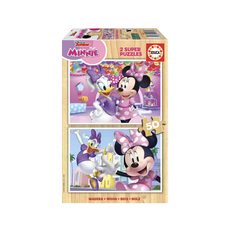 Puzzles Disney Minnie et Daisy Ensemble de 2 puzzles de 50 pièces Neuf