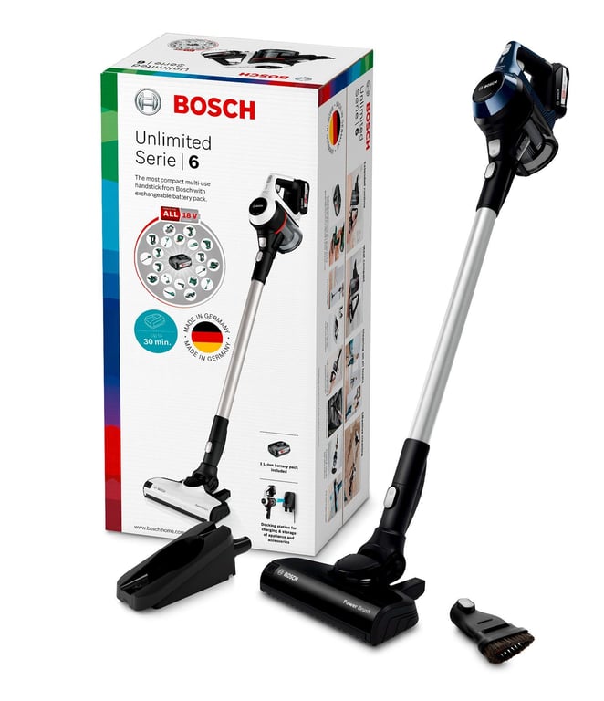 Bosch Serie 6 BBS611PCK aspirateur balai et balai électrique Aspirateur balai 2 en 1 Batterie Sec Filtre hygiénique Sans sac 2 5 Ah Neuf - vue 2