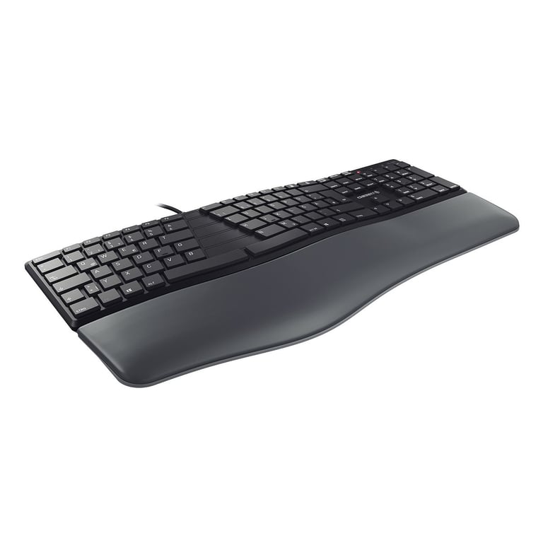 Clavier Ergonomique Cherry KC 4500 ERGO – Filaire, AZERTY, Repose-Poignet - vue 2