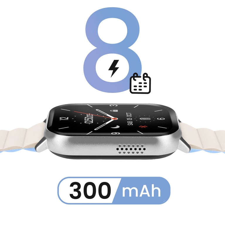Montre Connectée Suivi Santé Complet Autonomie 8j Étanche IP68 Neuf - vue 2