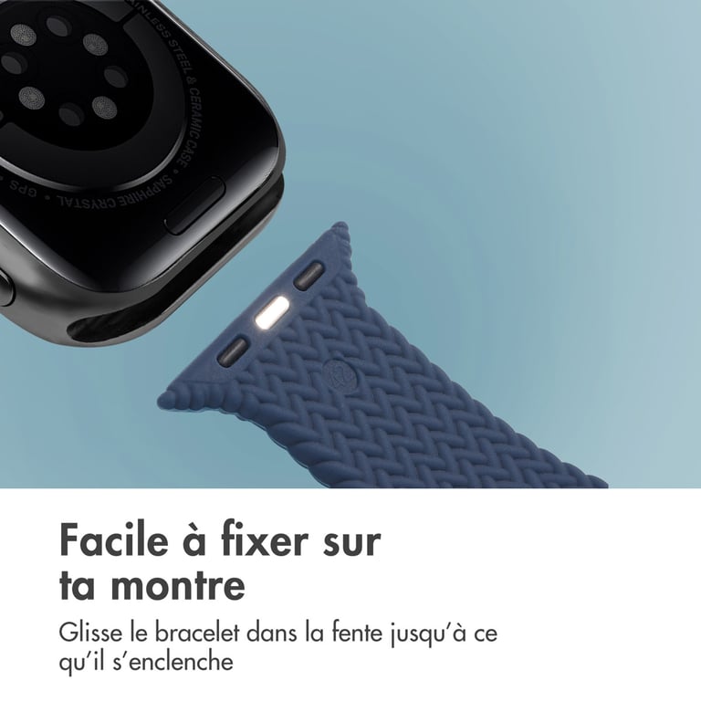 Bracelet Apple Watch 49mm Silicone tressé - vue 5