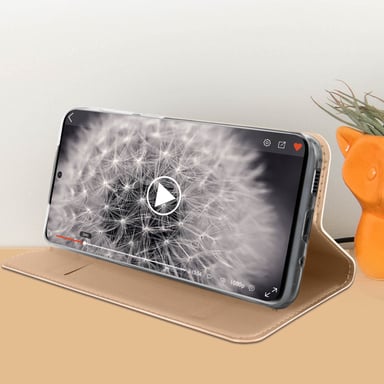 Funda Samsung Galaxy S20 Ultra cierre magnético F. Soporte Dux Ducis – Oro rosa