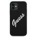 Custodia Guess per iPhone 12 mini 5,4'' in silicone nero/bianco vintage