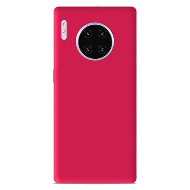 Coque silicone unie Mat Rose compatible Huawei Mate 30 Pro