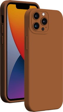 Coque pour iPhone 14 Pro Max Full Protect Silicone Taupe Bigben