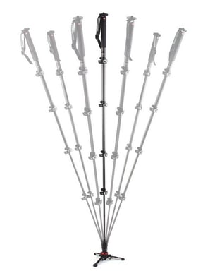 Manfrotto MVMXPROC5 pieds pour camescopes 1/4, 3/8'' Fibre de carbone Noir