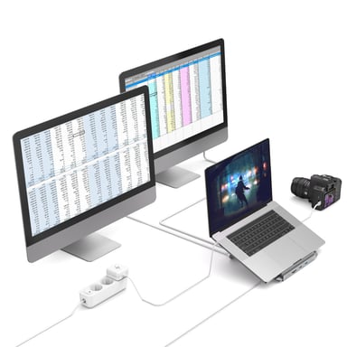 Hama 00200106 docking station Wired USB 3.2 Gen 1 (3.1 Gen 1) Type-C Antracite, Grigio