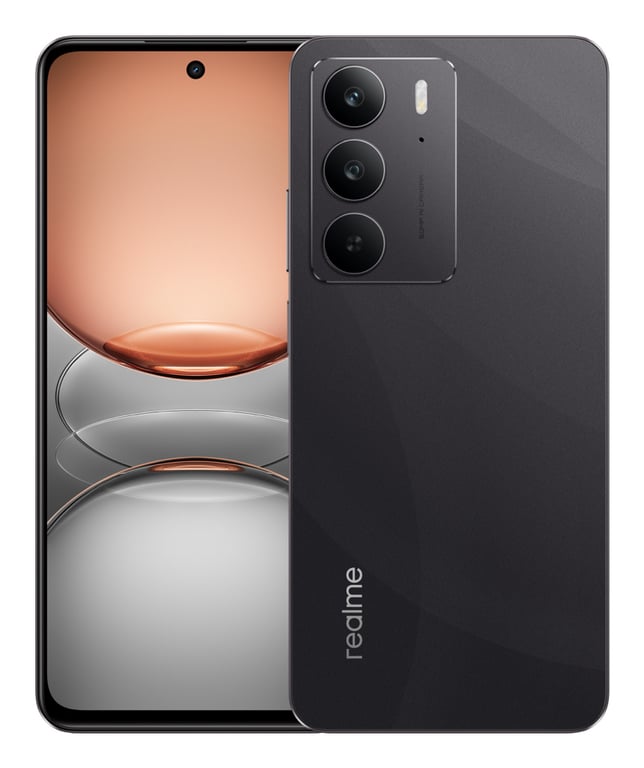 Realme C75 (4G) 128 Go, Noir - Neuf