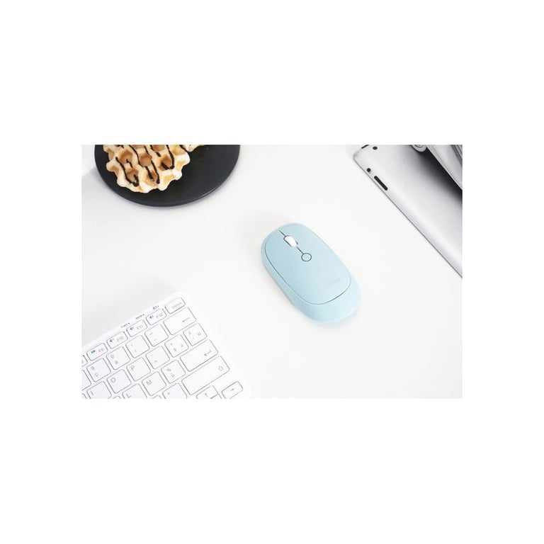 Souris sans fil BLUESTORK OFFICE 35 PC Mac Bleu clair Forme ergonomique compacte faible profil - Neuf