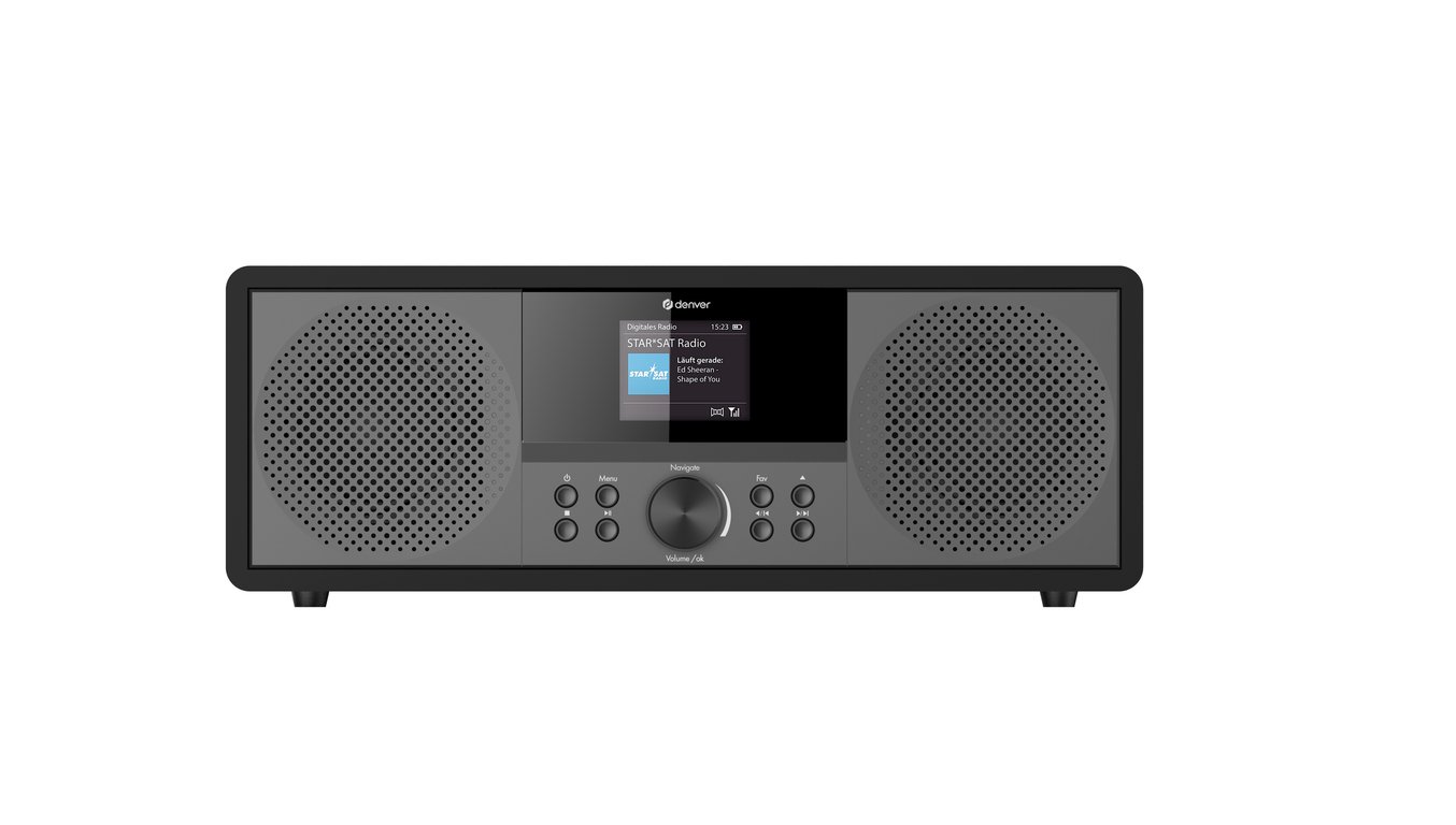 Denver MIR Radio lecteur CD Internet Internet DAB+ FM AUX Bluetooth CD DAB+ radio internet FM USB WiFi n - vue 3