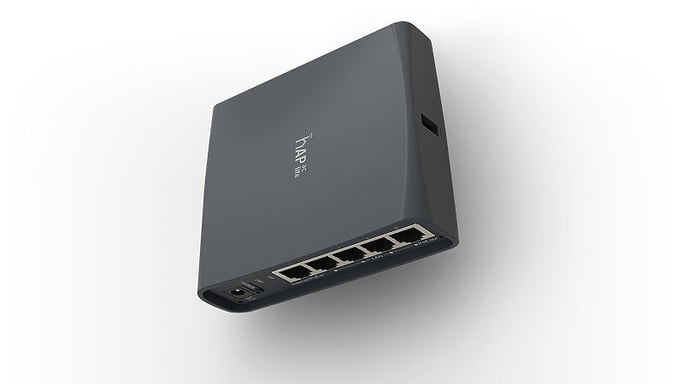 MikroTik hAP ac lite tower | WiFi Router | RB952Ui-5ac2nD-TC, Dual Band, 5x RJ45 100Mb/s