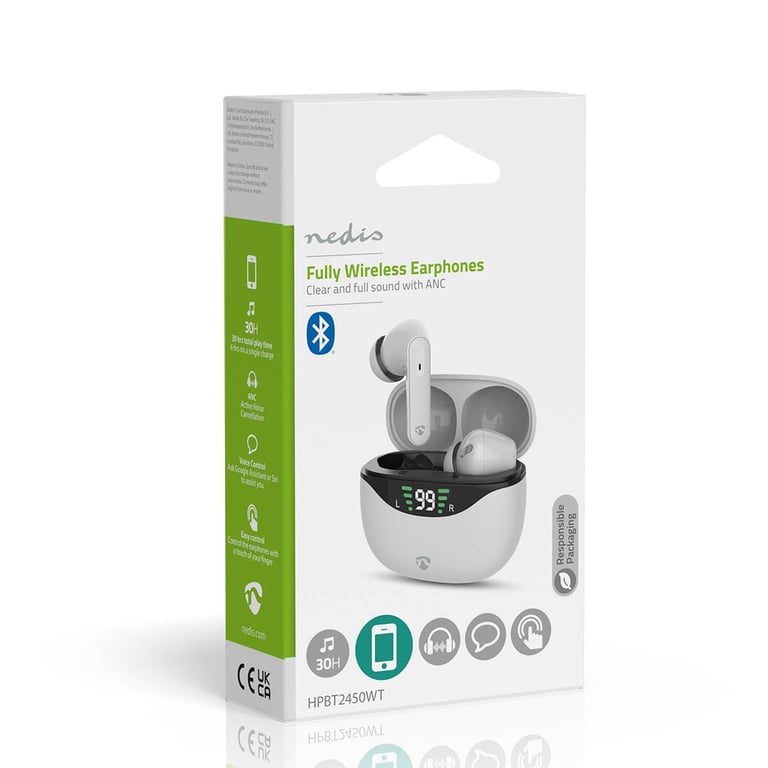 Écouteurs Sans Fil Bluetooth Intra Auriculaire ANC Modèle HPBT2450BK Neuf - vue 5