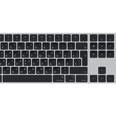 Apple Magic teclado Universal USB + Bluetooth QWERTY Ruso Negro