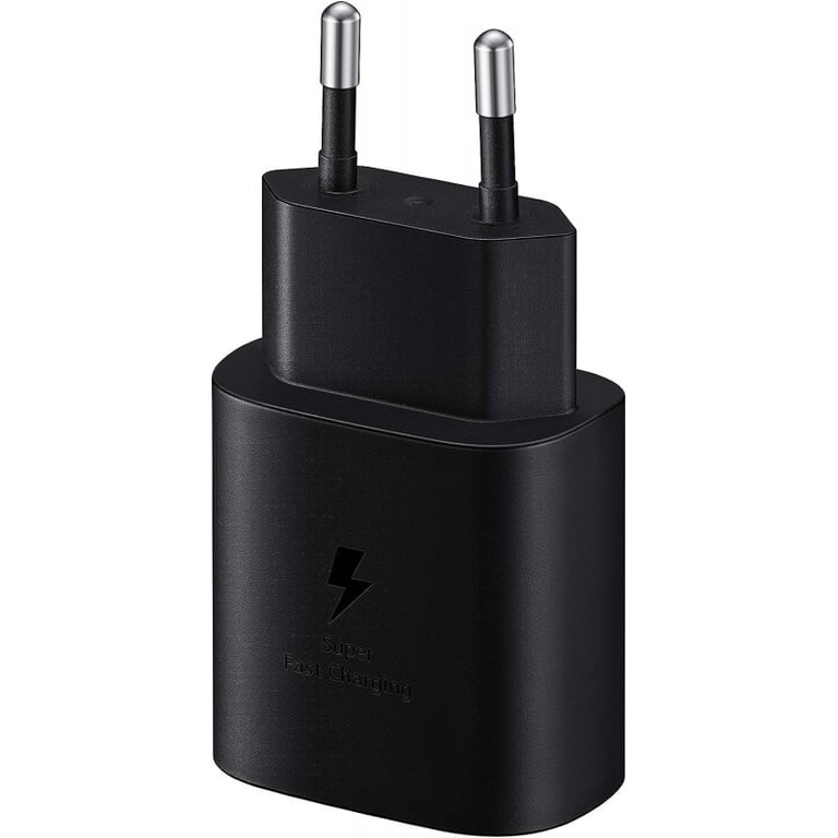 Samsung Pack Kit Pieton Adaptateur secteur ultra rapide 25W Noir + Ecouteurs filaires intra auriculaires Type C AKG Blanc - vue 2